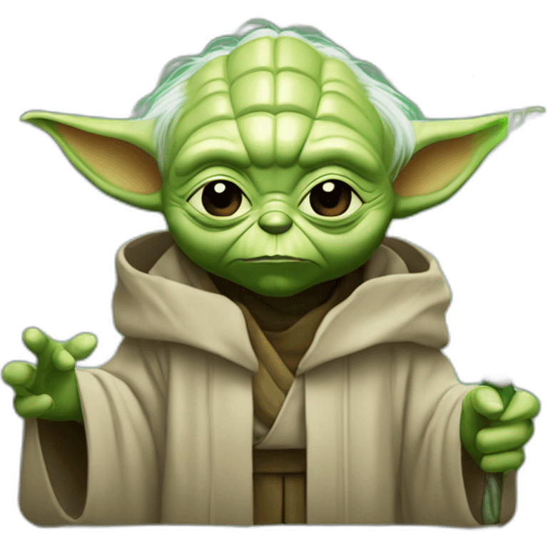 Yoda à la star Académie emoji