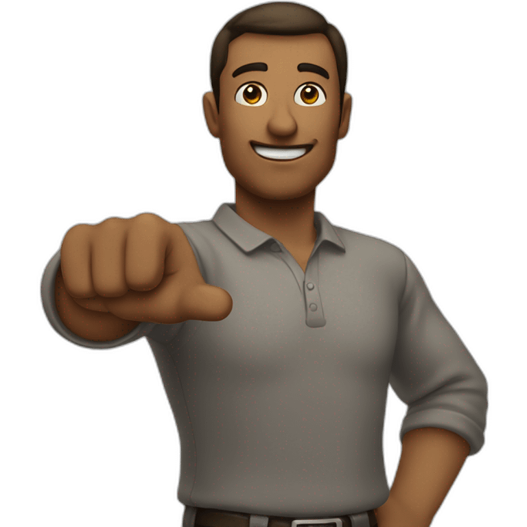 man pointing at you  emoji