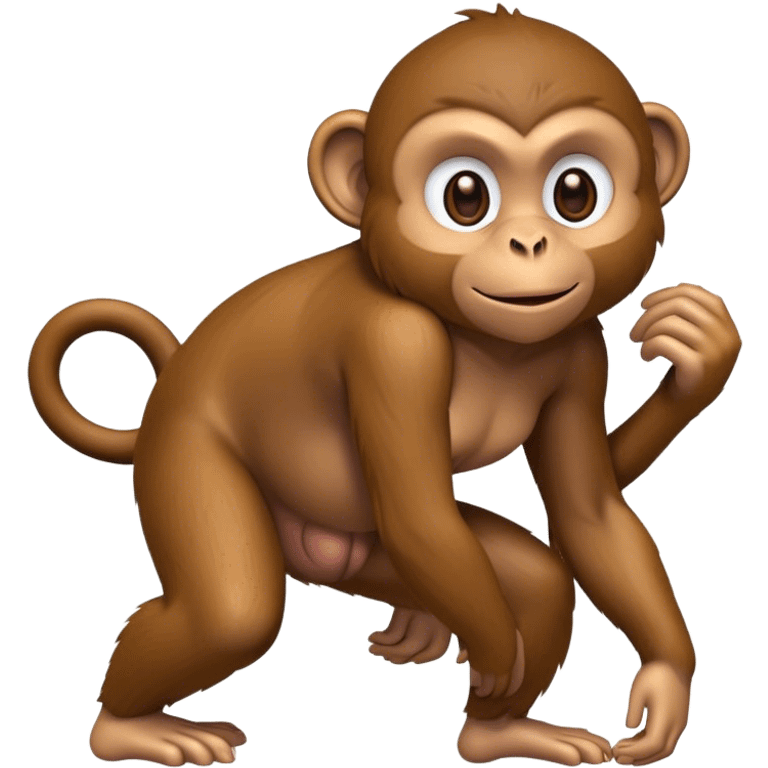 monkey with big butt emoji