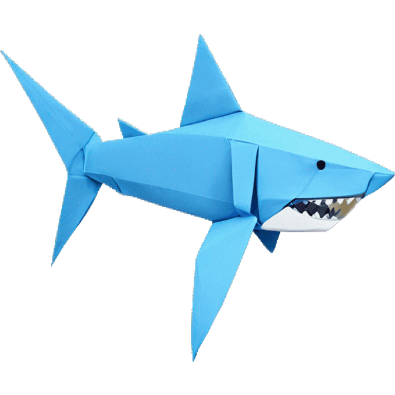 origami shark emoji