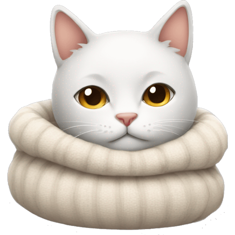 Cozy cat emoji