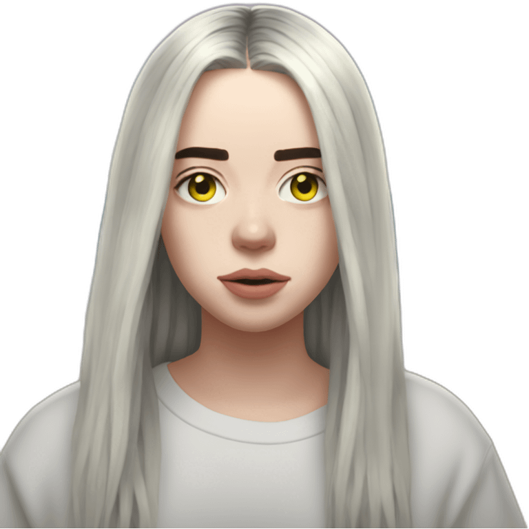 Billie Eilish plage emoji