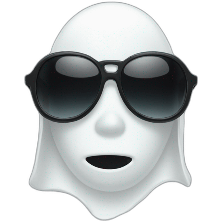 ghost in black sunglasses emoji