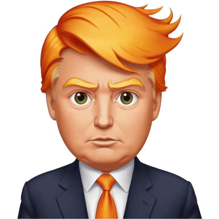 Donald Trump Flame hair emoji