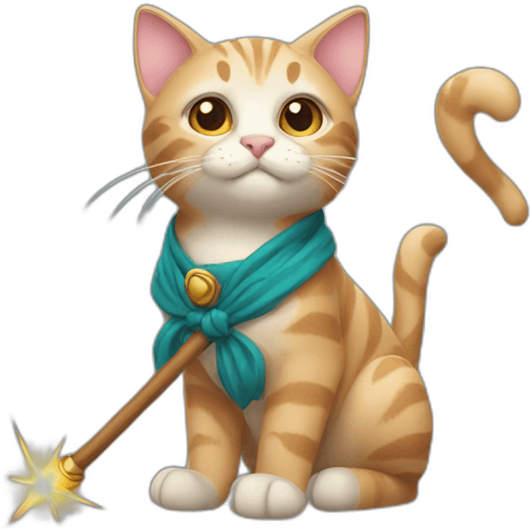 cat with wand emoji