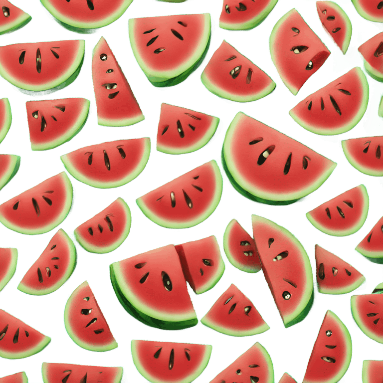 Mad face on watermelon  emoji