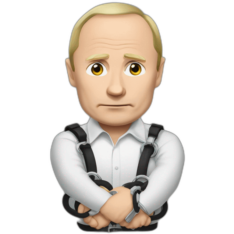 Putin in handcuffs emoji