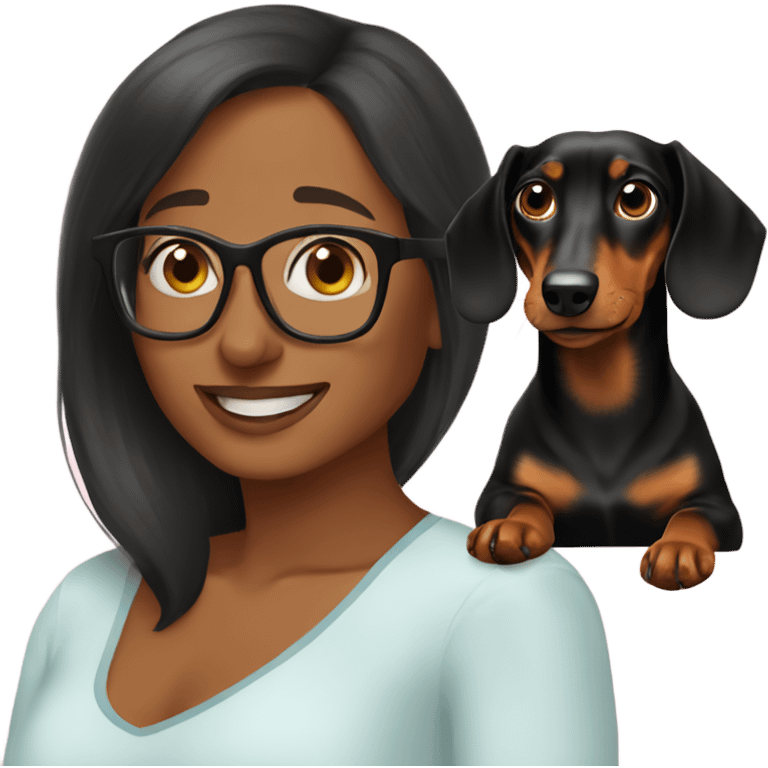 My Dachshund and me  emoji