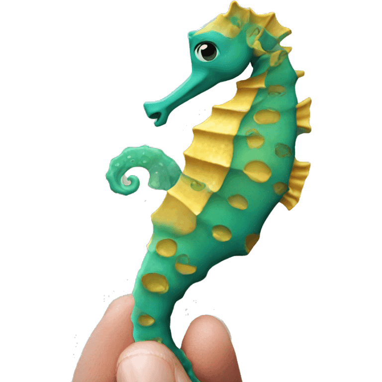 Seahorse in miami emoji