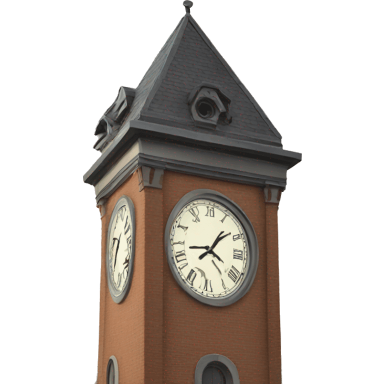 Clock tower emoji