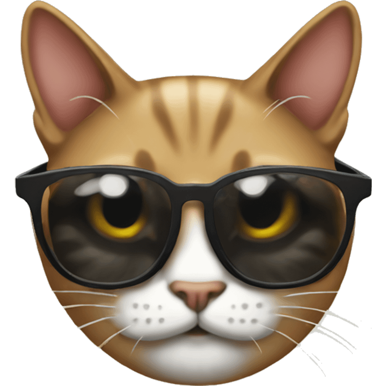 Gato con gafas emoji