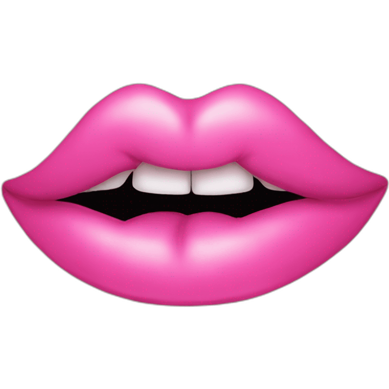 Kiss pink emoji