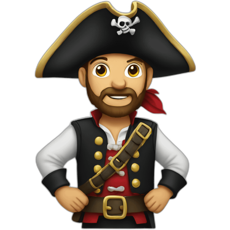 pirate wearing a kilt emoji