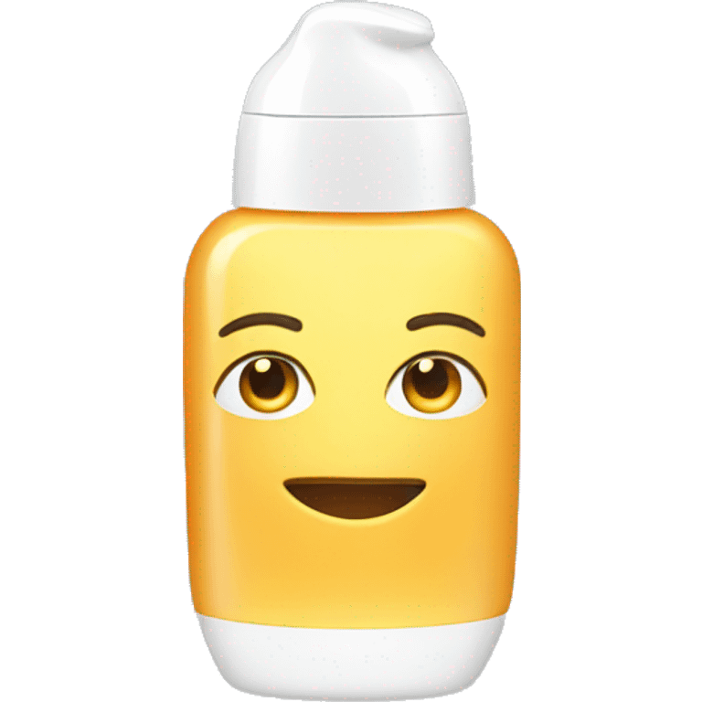 little facial sunscreen bottle emoji