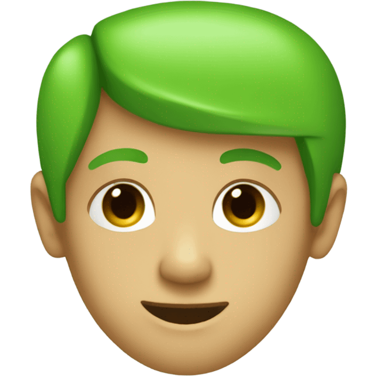 Green Trapezoid shape emoji