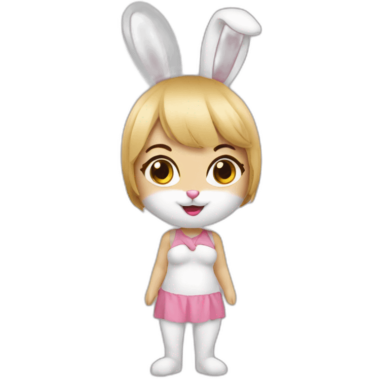 bunny costume women emoji