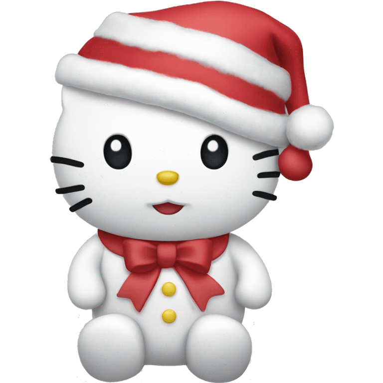 Hello Kitty Christmas emoji