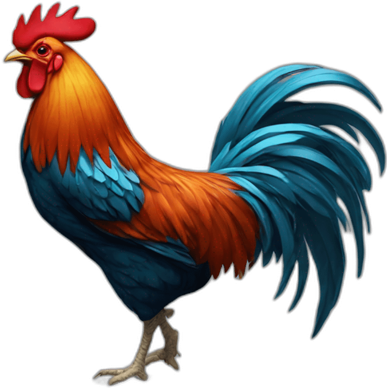 Rooster carrying emoji