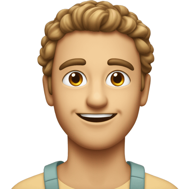 Carita sonriente con pepinos en los ojos  emoji