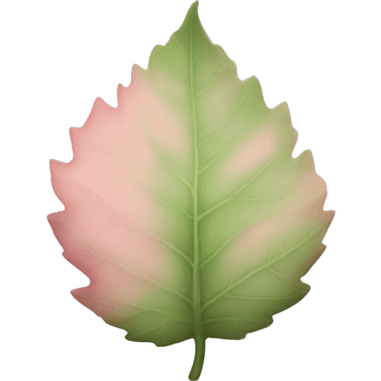 autumn light pink leaf emoji