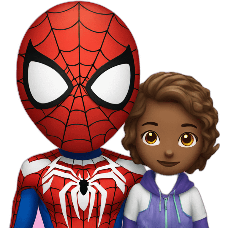 Spiderman and hello kitty  emoji