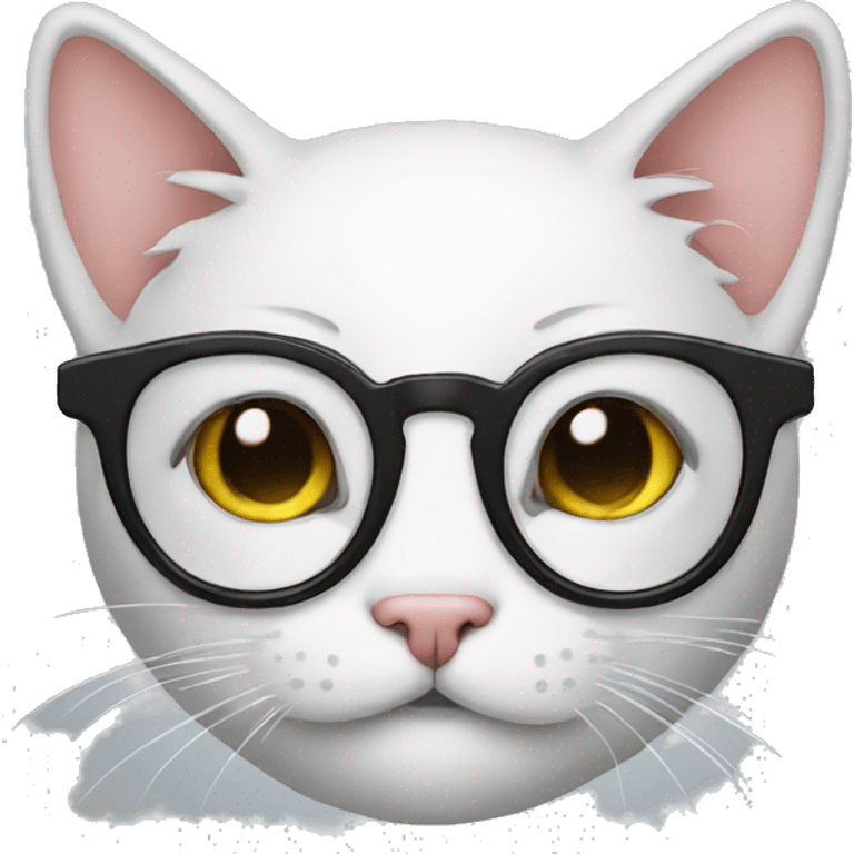 Cat glasses  emoji