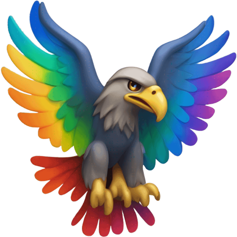 Rainbow patriots logo emoji