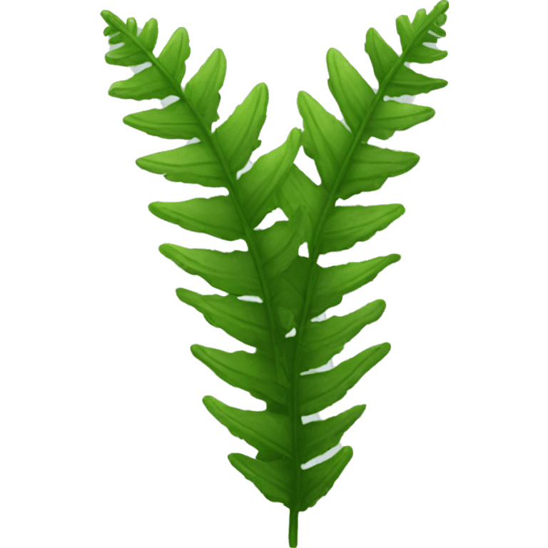 Stiff bristle fern emoji