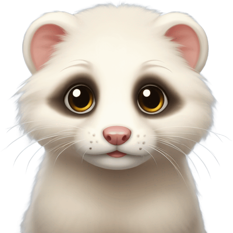 A cute fluffy ferret emoji