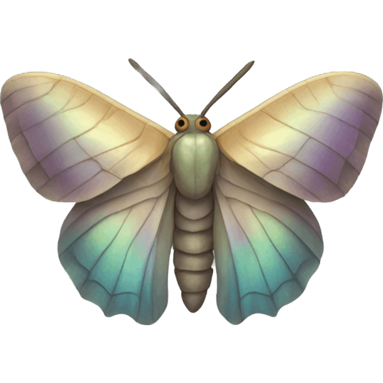 iridescent moth emoji