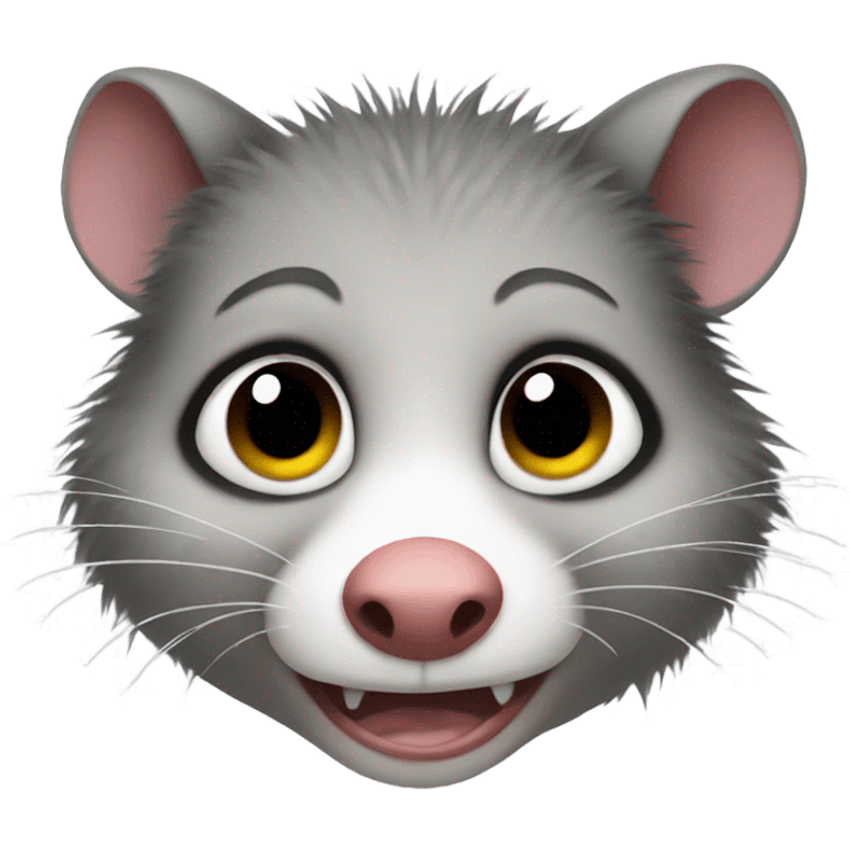 Crying possum emoji