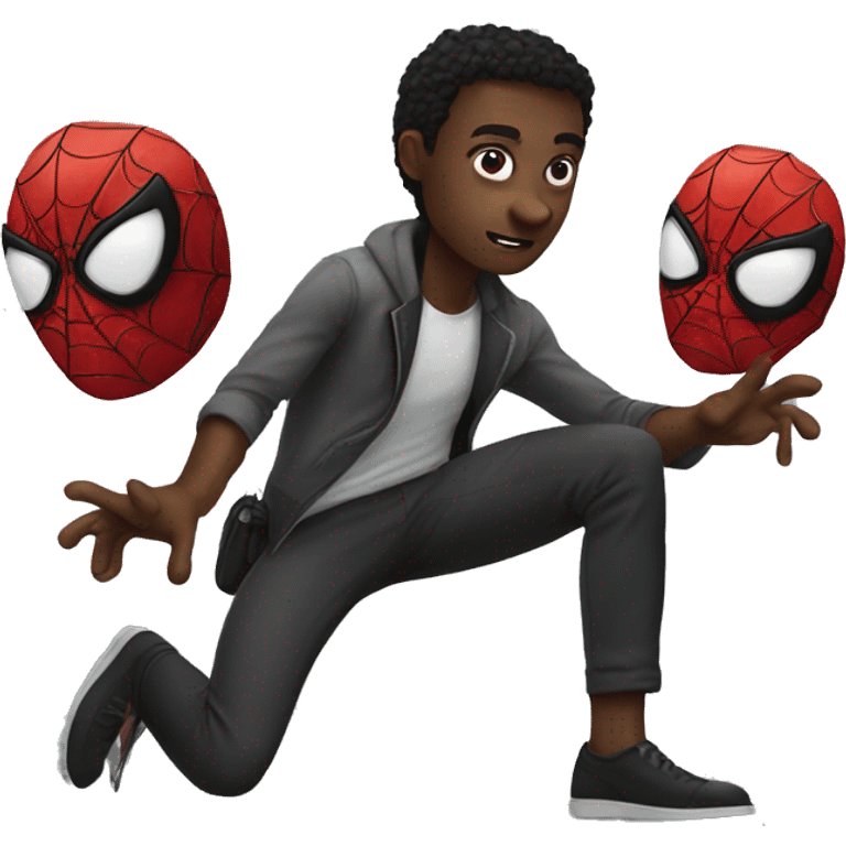 Black Spiderman emoji