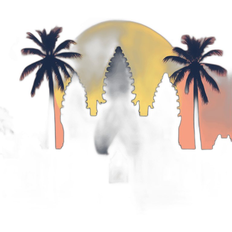 Angkor watt cambiéis sunset emoji