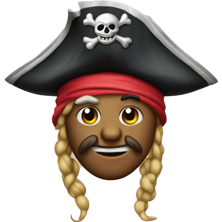 poulpe avec un tricorne pirate emoji