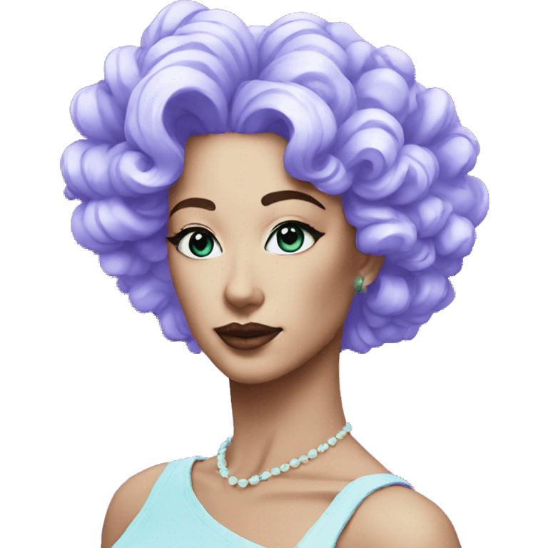 Lady vaporwave emoji