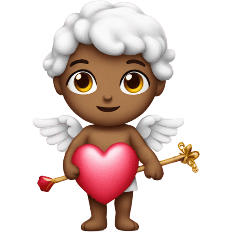 Cupid holding his heart bow emoji