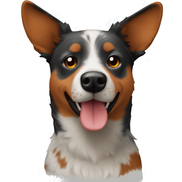 Red heeler dog emoji