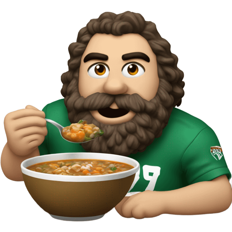 Jason Kelce eating chunky emoji