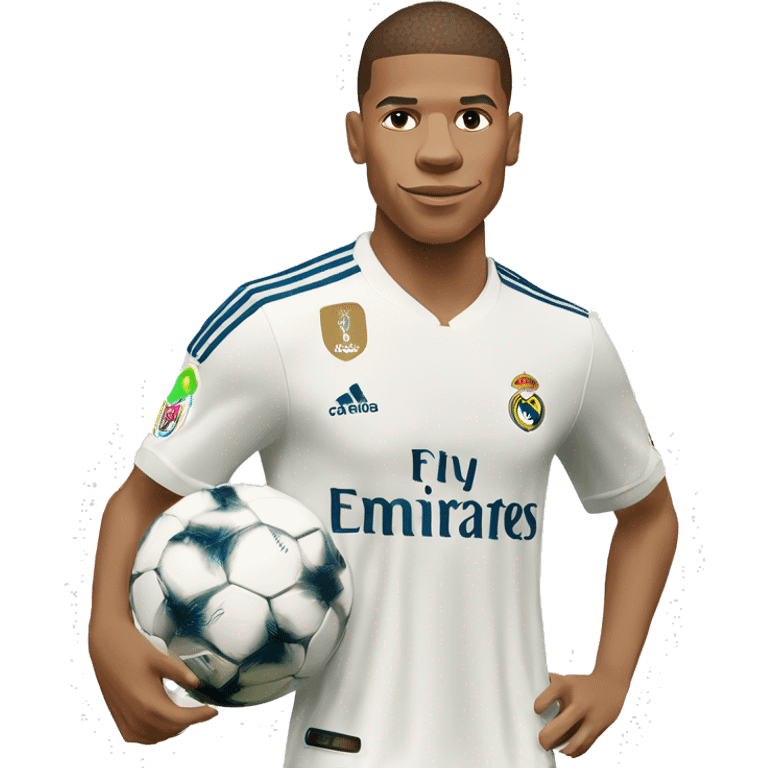 The footballer KYLIAN MBAPPÉ real madrid emoji