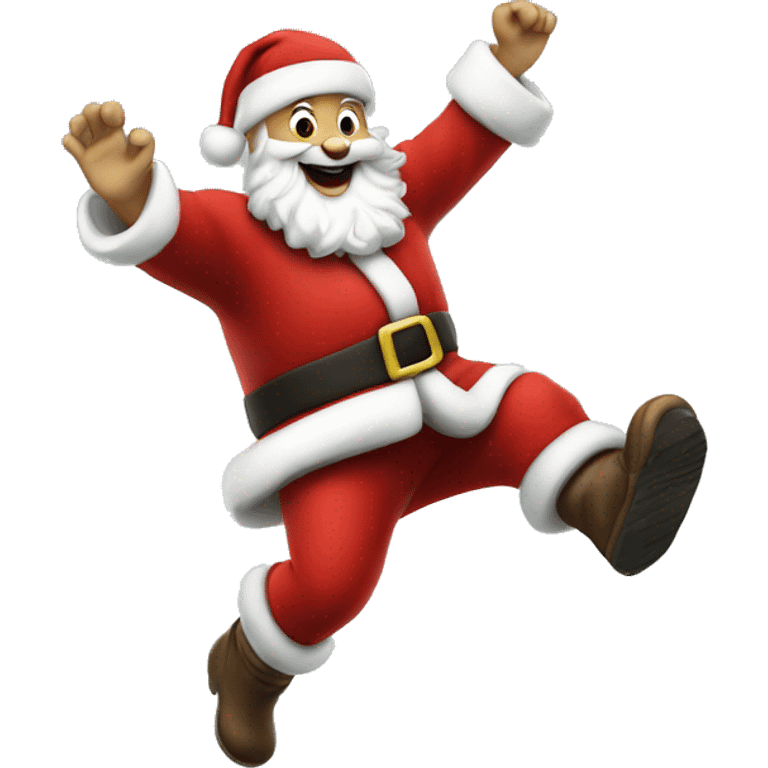 santa claus jumping  emoji