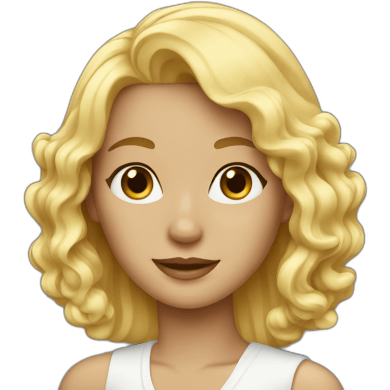 blonde female rich emoji