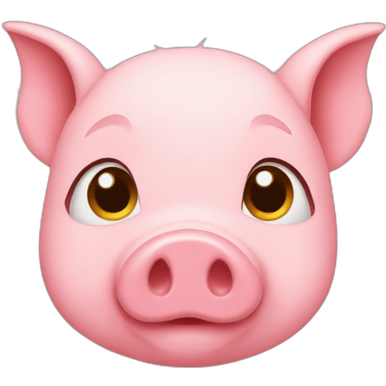 Pig shows class emoji