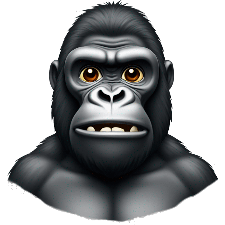 Gorilla with low taper fade emoji