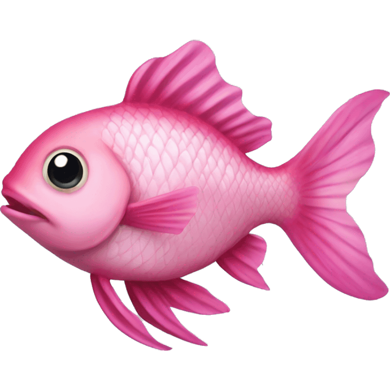 Peixe rosa emoji