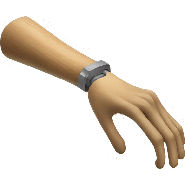  prosthesis wood arm emoji