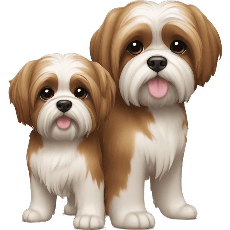 Lhassa apso marron couple emoji