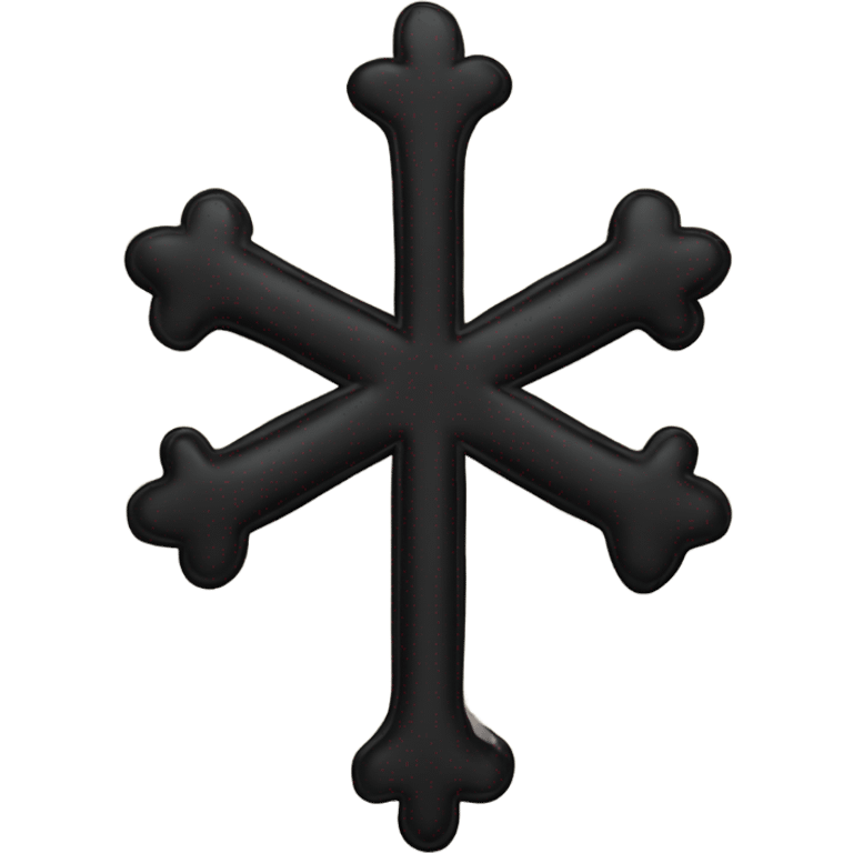 black cross  emoji