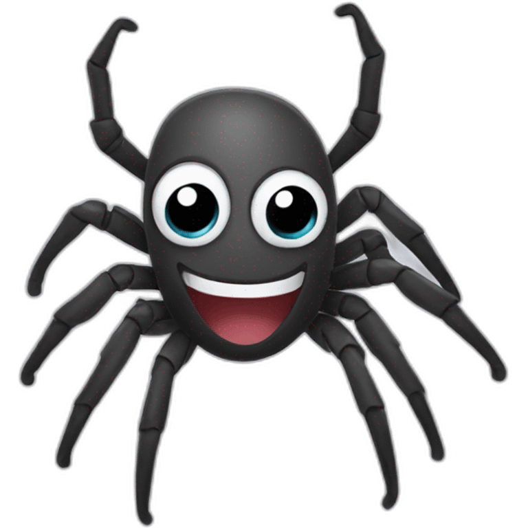 Happy spider emoji