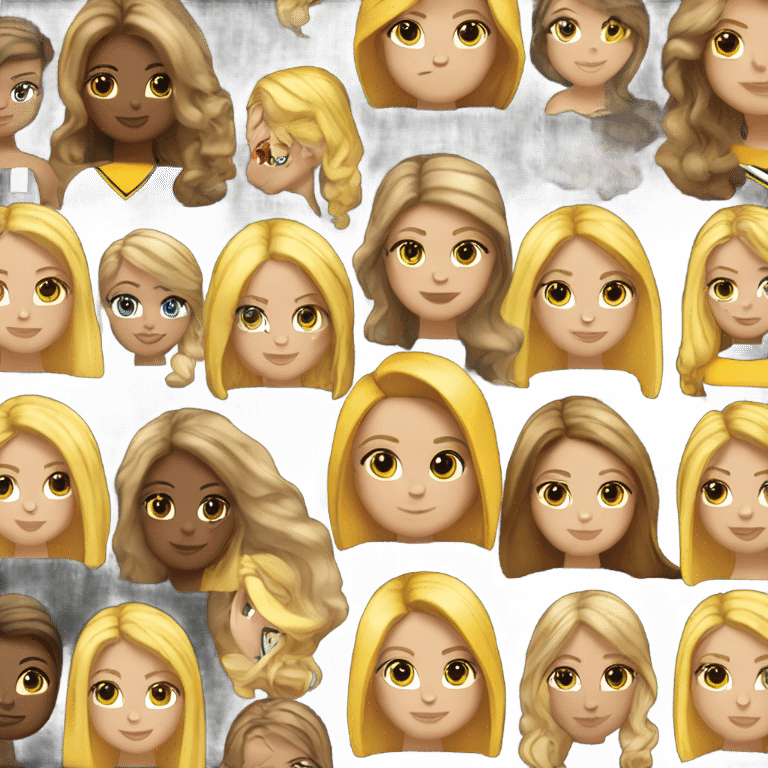 steelers nfl girl blonde brown light brown 8 emoji