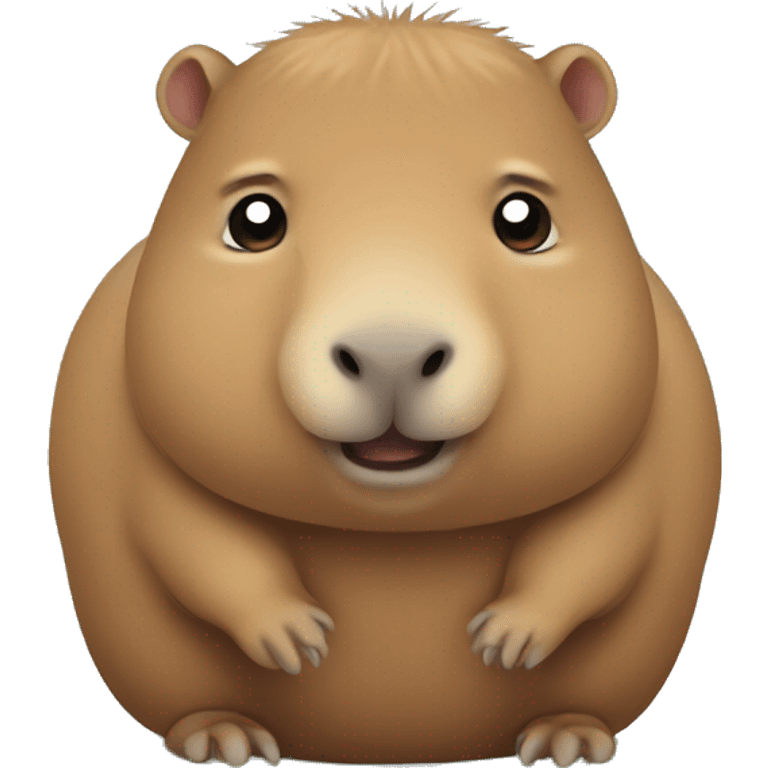 Fat Capybara baby emoji